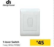 Design House 1 Lever Switch 