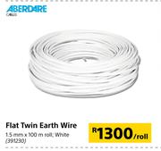 Aberdare Flat Twin Earth Wire-Per Roll
