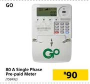 Go 80A Single Phase Prepaid Meter