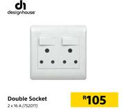 Design House Double Socket 2 x 16A