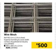 Wire Mesh 200 x 200 x 6 x 2.4m