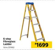 6 Step Fibreglass Ladder 1.8m
