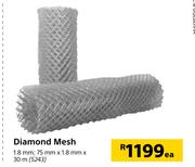 Diamond Mesh 1.8mm; 75mm x 1.8mm x 30m Each