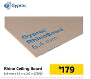Gyproc Rhino Ceiling Board-6.4mm x 1.2m x 3.0m