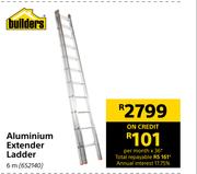 Builders Aluminium Extender Ladder 6m