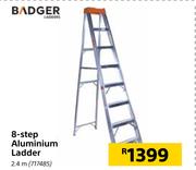 Badger 8 Step Aluminium Ladder 2.4m
