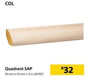 Col Quadrant SAP-19mm x 19mm x 3m