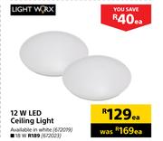 Light Worx 12W LED Ceiling Light-Each