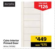 Dortello Cairo Primed Door (White)