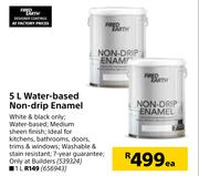 Fired Earth 5L Water Based Non Drip Enamel-Each