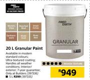 Fired Earth Granular Paint-20Ltr