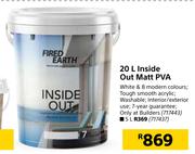 Fired Earth Inside Out Matt PVA-5Ltr