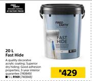 Fired Earth Fast Hide-20Ltr 