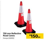 750mm Reflective Road Cones-Each