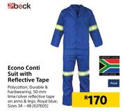 Beck Econo Conti Suit With Reflective Tape