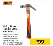 Grip 450g Fibre Handle Claw Hammer