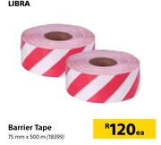 Libra Barrier Tape-75mm x 500m Each