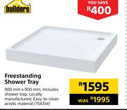 Builders Freestanding Shower Tray-900mm x 900mm