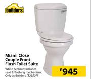 Builders Miami Close Couple Front Flush Toilet Suite