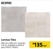 Ecotec Lennox Tiles-600mm x 600mm Per Sqm