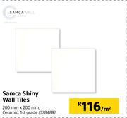 Samca Shiny Wall Tiles-200mm x 200mm Per Sqm