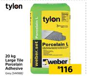 Tylon 20Kg Large Tile Porcelain Adhesive Grey
