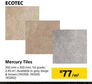 Ecotec Mercury Tiles-350mm x 350mm Per Sqm