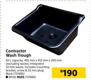 Contractor Wash Trough (Black)