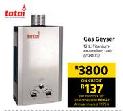 Totai Gas Geyser 12L