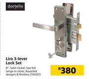 Dortello Liro 3 Lever Lock Set