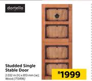 Dortello Studded Single Stable Door-2032m (h) x 813mm (h)
