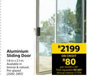 Aluminium Sliding Door 1.8m x 2.1m