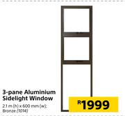 3-Pane Aluminium Sidelight Window