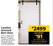 Caroline Grooved Barn Door-2.1m x 920mm