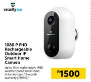 Securityvue 1080p FHD Rechargeable Outdoor IP Smart Home Camera