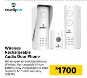 Securityvue Wireless Rechargeable Audio Door Phone