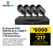 Securityvue 8 Channel FHD DVR Kit & 4 x 1080p Cameras Plus 1TB Hard Drive