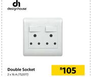 Design House Double Socket 2 x 16A