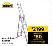 Builders Aluminium Ladder 4 In 1