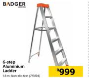 Badger 6 Step Aluminium Ladder 1.8m
