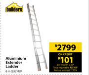 Builders Aluminium Extender Ladder 6m