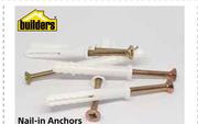 Builders Nail In Anchors 6mm x 35mm