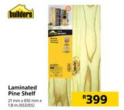 Builders Laminated Pine Shelf-21mm x 610mm x 1.8m