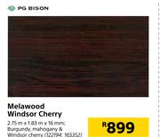 PG Bison Melawood Windsor Cherry-2.75m x 1.83m x 16mm 