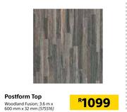 Postform Top-3.6m x 600mm x 32mm