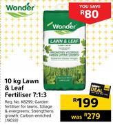 Wonder 10Kg Lawn & Leaf Fertiliser 7:1:3