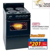 Defy 4 Plate Compact Stove