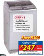 Defy 10kg Metallic Top Loader
