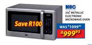 KIC 25Ltr Metallic Electronic Microwave Oven