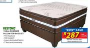 Restonic 152cm Cascade Pillow Top Base Set